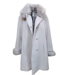 SNIDEL　グレー　2way ファーノーカラーコート　サイズ9