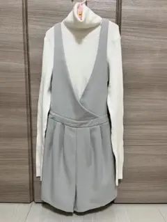 セシルマクビー　ニット&サスペンダー付きキュロットセット　Mサイズ