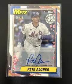 topps Japan Edition Pete Alonso auto