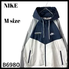 NIKE ナイキ 3カラー切替 ウインドランナー ブルゾン 白 紺 メンズ M