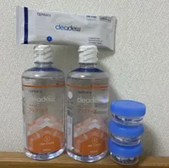 cleadew 洗浄液 360ml×2本 タブレット×1、ケース×3