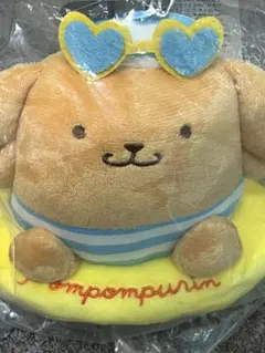 アベイル　サンリオ　ポムポムプリン　日焼け　浮き輪ぬいぐるみ