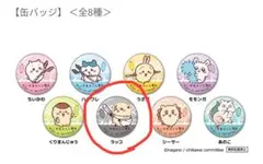 くら寿司　ちいかわコラボ（缶バッジ　ラッコ）