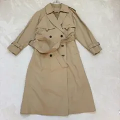 nn413 東京スタイル ロング丈トレンチコート 実寸L相当 定番 ベルト付き