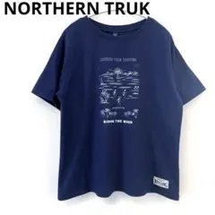 【NORTHERN TRUCK】プリントTシャツ ネイビーのサムネイル