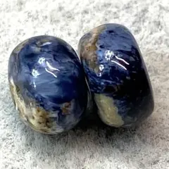 TP492-1良品質★ブルーピーターサイト　天然石ビーズセット