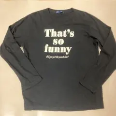 ロゴロンT カットソー　ブラック　Lサイズ