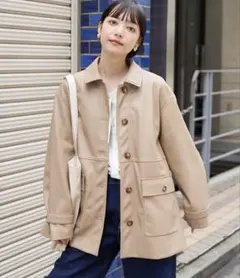 新品未使用FREAK'S STORE レザージャケット　ベージュ