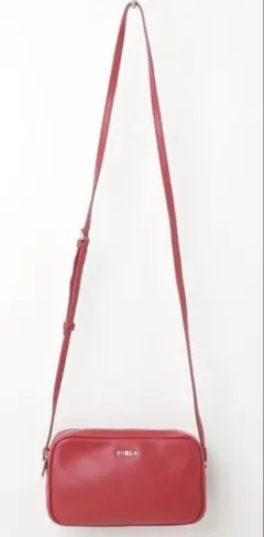 FURLA 赤　ショルダーバッグ