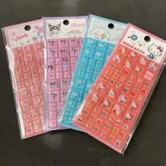 【4枚】サンリオ✩.*タイルシール キティ クロミ シナモン マイメロディ5-5