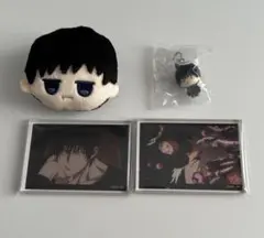 呪術廻戦 懐玉・玉折 伏黒甚爾 アクリルブロック フェイスぬいぐるみキーホルダー