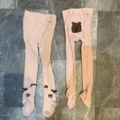 GAP アプレレクール キッズ タイツ くま リボン ギャップキッズ ピンク