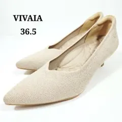 【美品】VIVAIA Scarlett ポインテッドトゥ キトゥンヒールパンプス