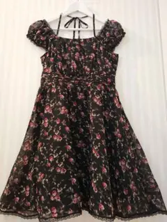 セール中！レストローズ 花柄フレアドレス ワンピース パーティー 結婚式