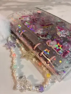 シール帳　A6完成品　ストラップ付き