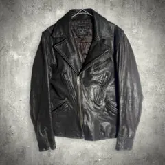 R.NEWBOLD ダブルライダースジャケット ゴートレザー 本革 M 美品