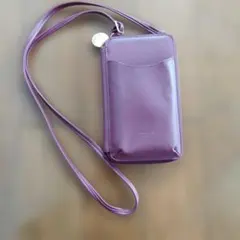 OPAQUE.CLIP スマホショルダーバッグ えんじ色