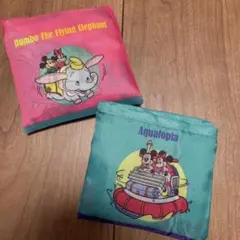 新品　東京ディズニーランド限定　エコバッグトートバッグ２種　ミッキーマウスダンボ