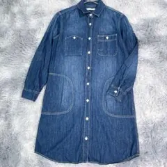 FIELDMANbyEDWIN【M】デニムワンピース　ブルー　春秋　レディース