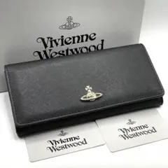 ★未使用★Vivienne Westwood SAFFIANO 長財布 金オーブ