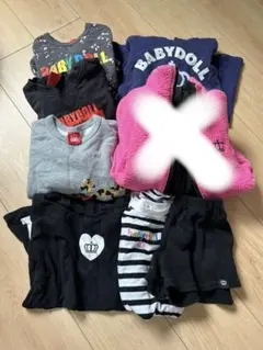 BABYDOLL トップスセット 110 100