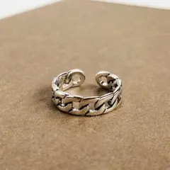 シルバー925 メキシカンジュエリー ヴィンテージリング チェーンリング