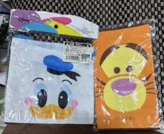 ディズニー ドナルドダック 巾着&ティガー ミニタオルセット