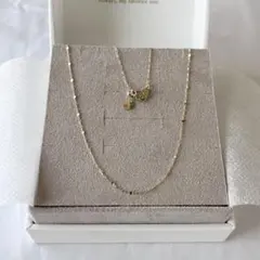 新品未使用 ete エテ K10YGペタルチェーンネックレス イエローゴールド