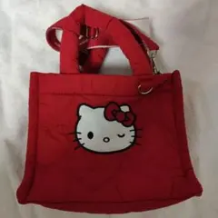 sanrio houseハローキティ 2WAYハートキルティングバッグ レッド