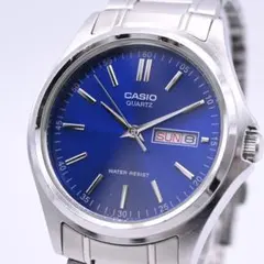 CASIO カシオ MTP-1239DJ メンズ 腕時計 ブルー文字盤 新品電池のサムネイル