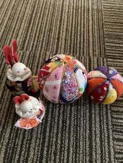 期間限定値下げ★吊るし雛★ウサギと鞠のセット★ハンドメイド