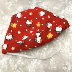 キティちゃん　子供用帽子　コーデュロイ