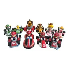 マリオカート ミニカー　フィギュアセット 10体