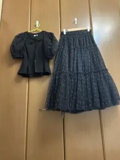 ボレロセットT＆チュールスカート by rokhセットアップ最終価格