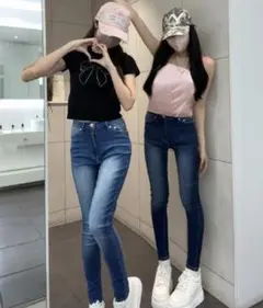 ハイウエストスキニー スキニーパンツ