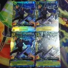 ワンピースカード　ロロノアゾロ　パラレルレア　４枚セット