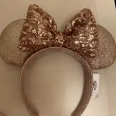 パリディズニー カチューシャ ローズゴールド ミニー