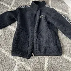 Champion ブラック フリースジャケット 160