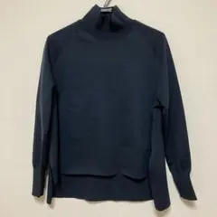 ラピーヌブルー　ダークネイビー ハイネックニット　44