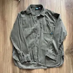 KAVU コーデュロイシャツ 日本製 カーキ Lサイズのサムネイル