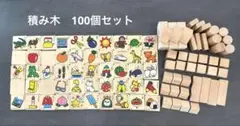 【美品】BRIO　積み木 50ピース & あいうえお積み木 　合計100個セット