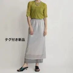 スパンコールストレートスカートセット サイズ:0 ロングスカート シルバーのサムネイル