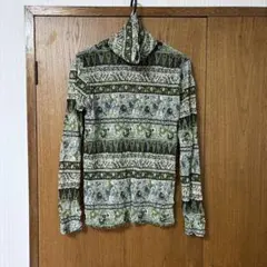 長袖メッシュ生地カットソー Mサイズ