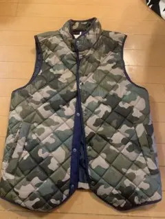 ikka 迷彩 キルティングベスト Lサイズ