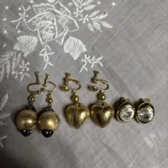 ゴールドメッキ　イヤリング