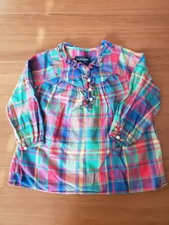 RALPH LAUREN ブラウス トップス チュニック チェック 90