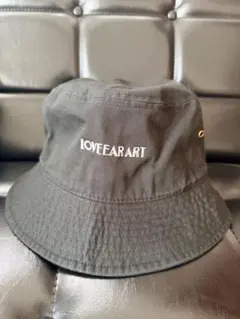 LOVE EAR ART バケットハット 黒 LOVE EAR ART バケットハット 黒 - メルカリ