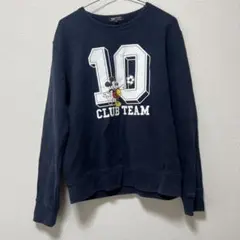 BEAMS HEART ミッキーマウス トレーナー M ネイビー