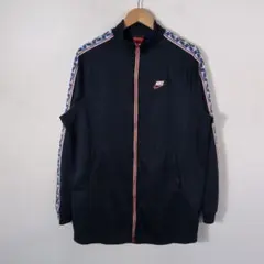 【大人気】NIKE トラックジャケット M 紺 ビッグサイズ ゆるだぼ 刺繍ロゴのサムネイル