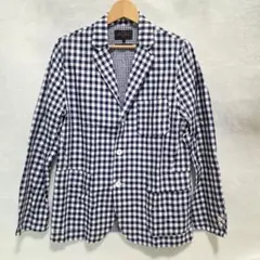 ​【美品】BEAMS PLUS コットンリネン ギンガムチェック ジャケット Sのサムネイル